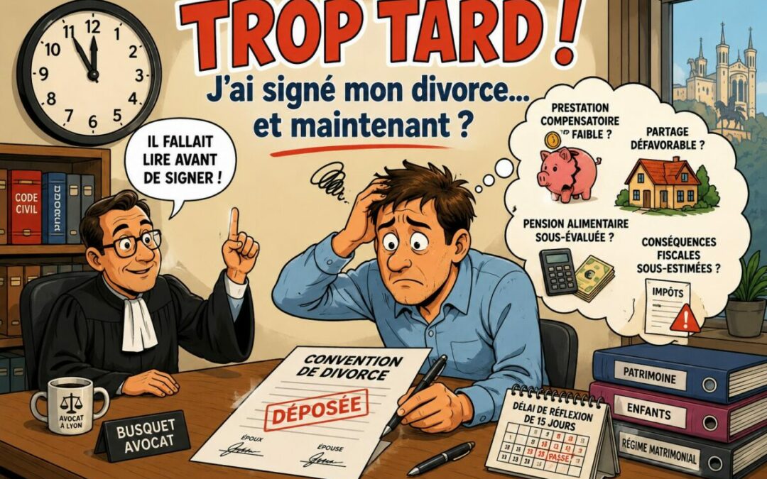 J’ai signé mon divorce à l’amiable et je le regrette – avocat divorce Lyon